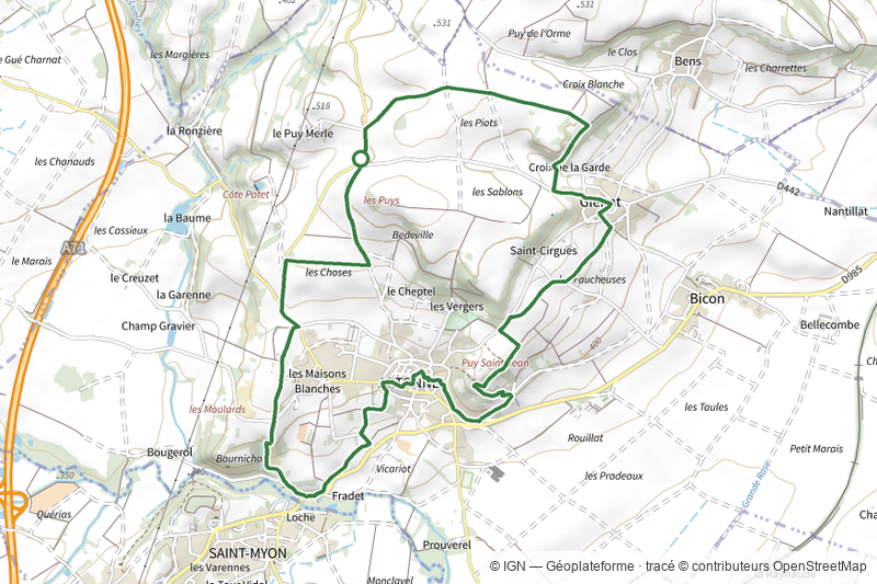 La Croix des Rameaux et le Puy St Jean