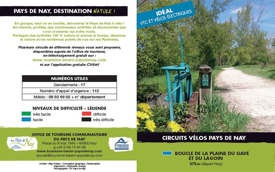 Circuit vélo 2 : boucle de la plaine du Gave et du Lagoin