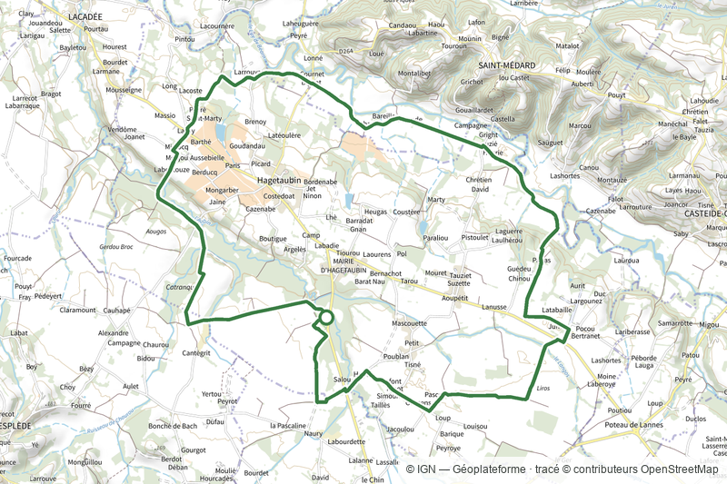 Circuit de randonnée de la chapelle d'Aurit (Hagetaubin)