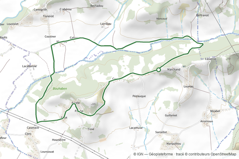 Circuit du Clamondé à Argagnon