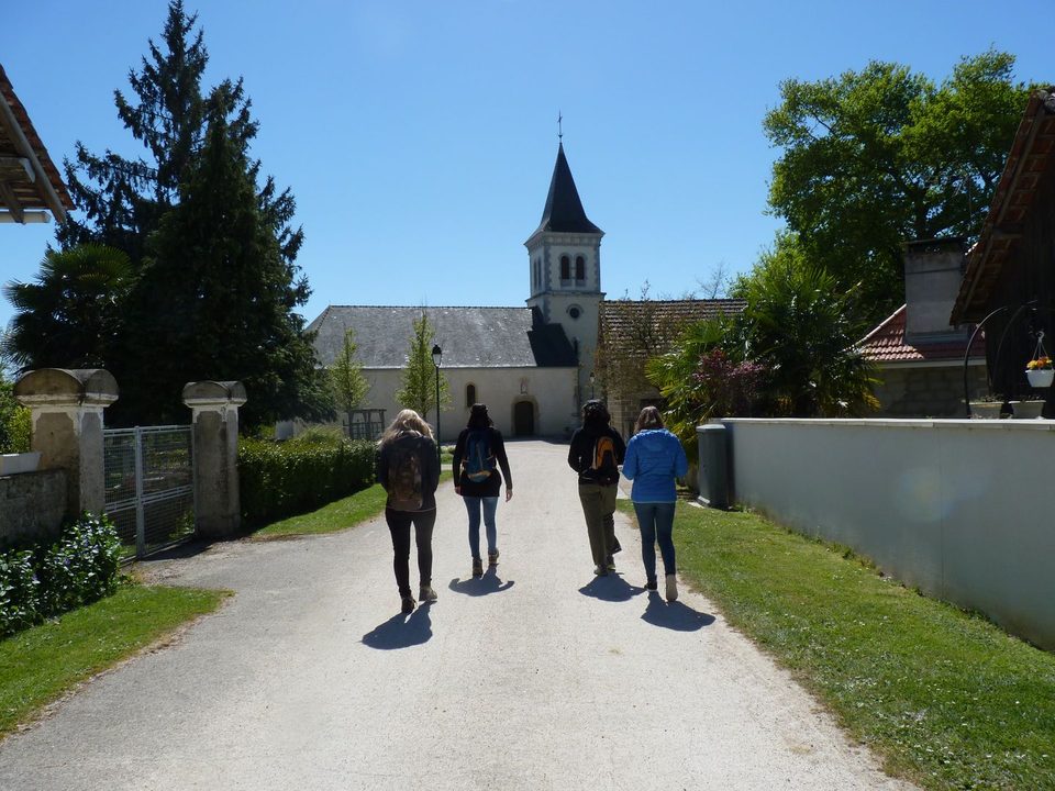 Claracq : promenade du Beüs au château 