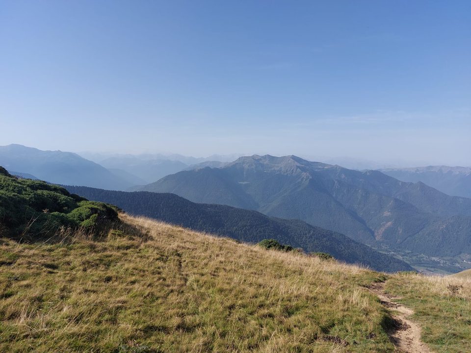 Pic du Burat depuis le col de l'Escalette