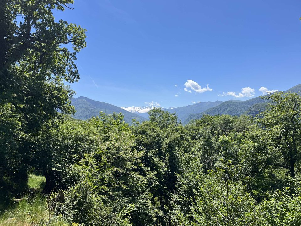 Vue sur le sommet du Luchonnais
