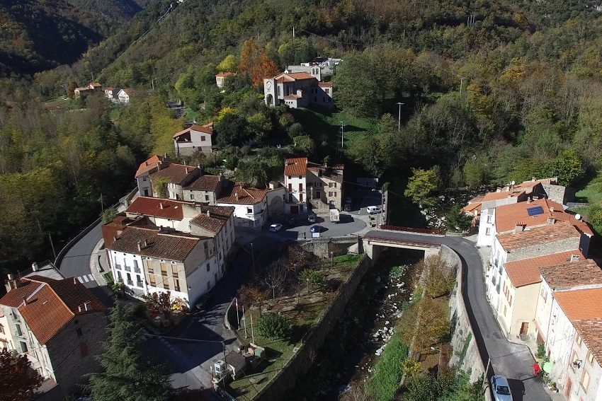 Village du Tech, vue aérienne