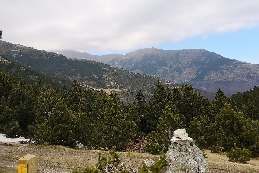 Coll de l'Estanyol, vue sur la Devesa