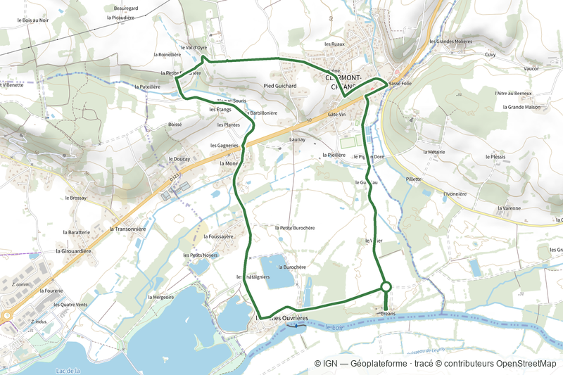 Circuit bleu de Clermont-Créans