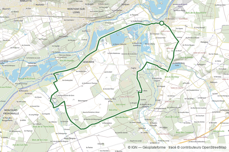 Du canal du Loing au berges du Lunain