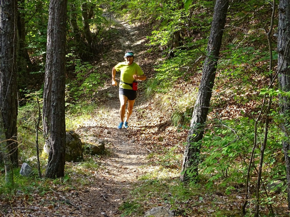 Descente en sous-bois