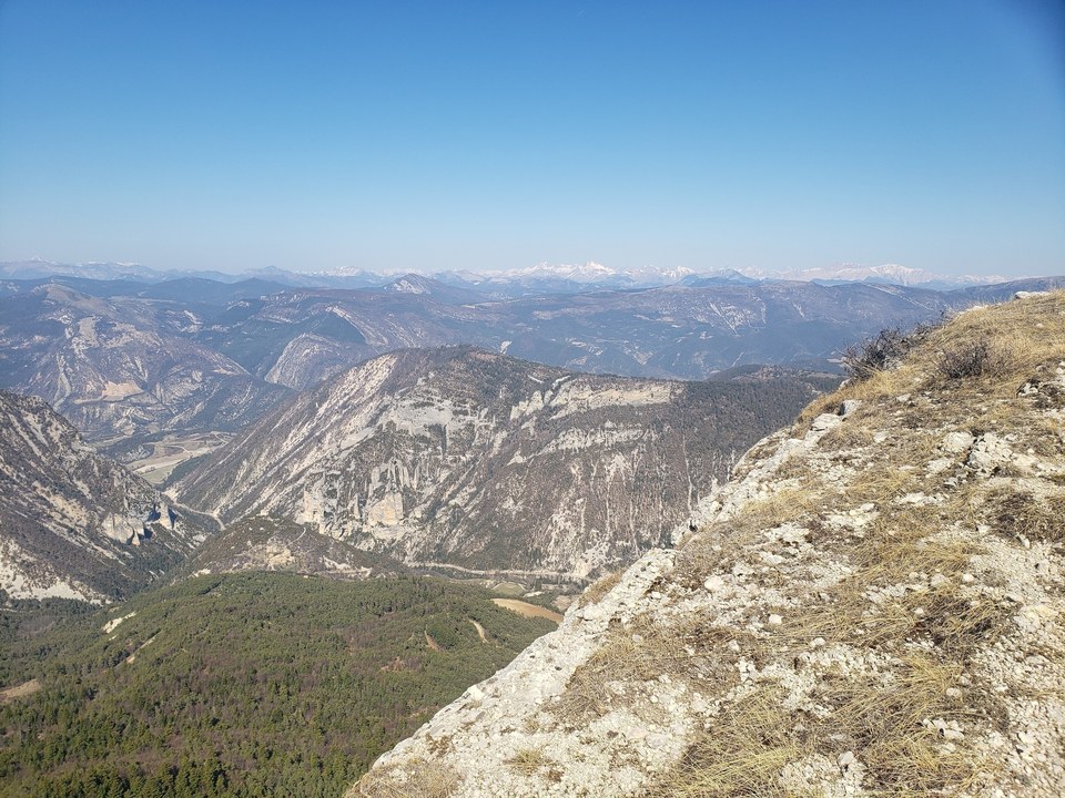 Point de vue depuis la crête