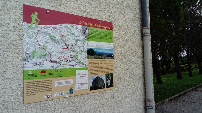 Panneau au départ