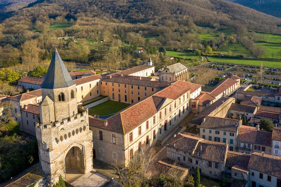 Sorèze vue du ciel