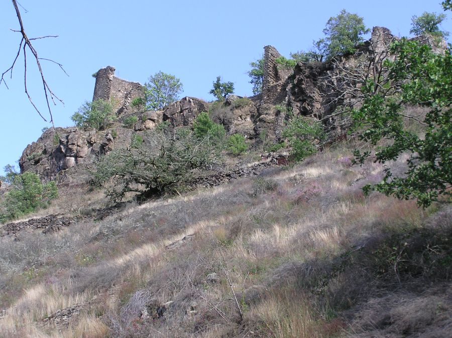 Vue sur le château de Thuriès