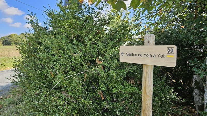 Signalétique sur le sentier
