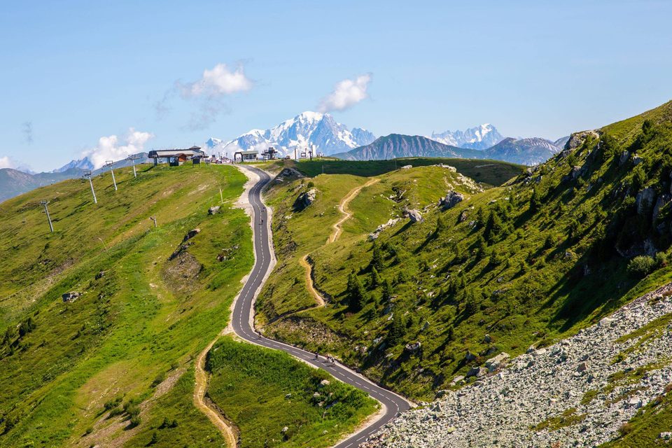 Col de la Loze à vélo, entre Méribel et Couchevel
