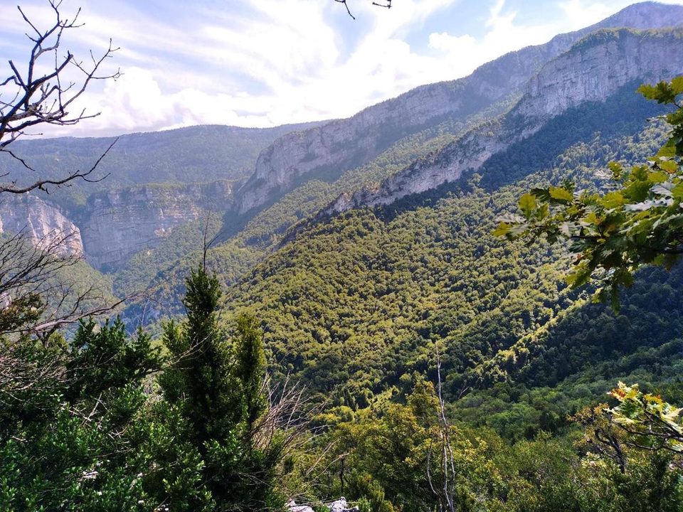 Au dessus des gorges du Gorgonnet