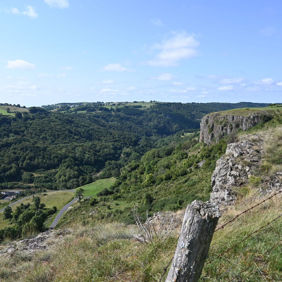 Point de vue depuis les orgues volcaniques