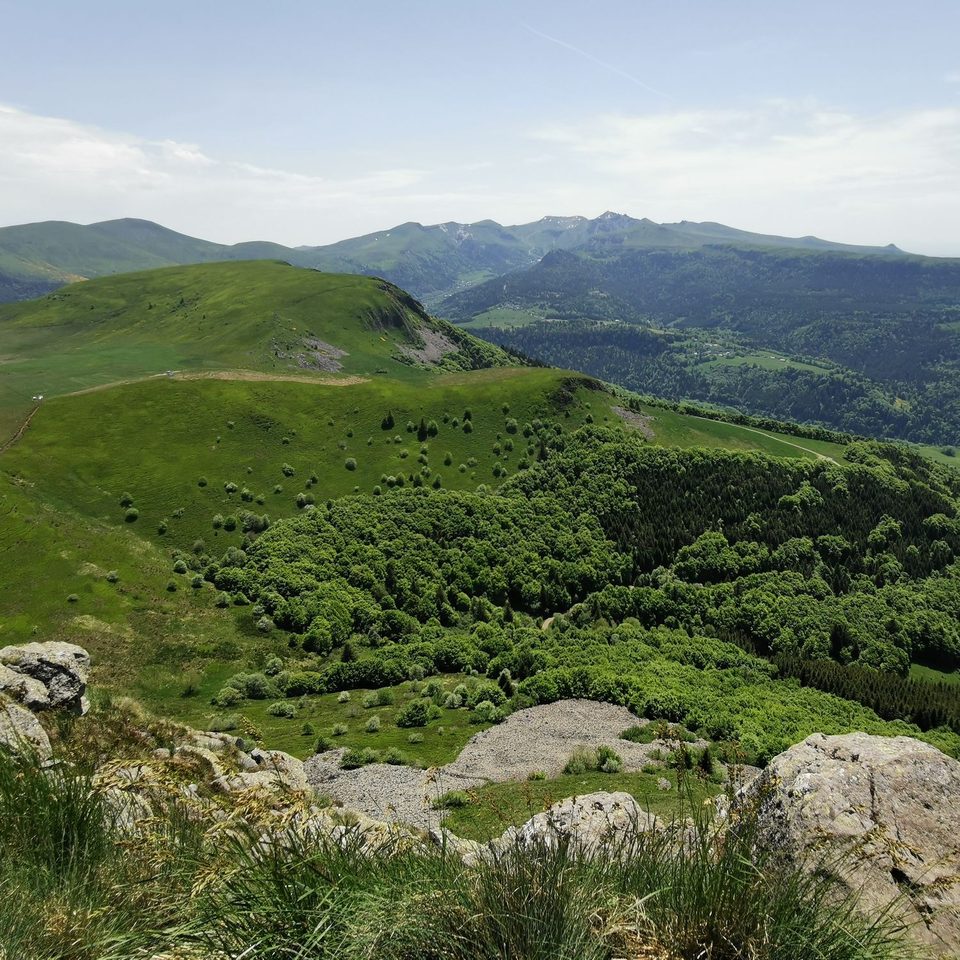 Le Puy Gros et Massif du Sancy : vue du sommet de la Banne