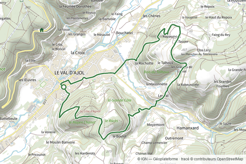 La Vallée d'Hamanxard et Rapaumont