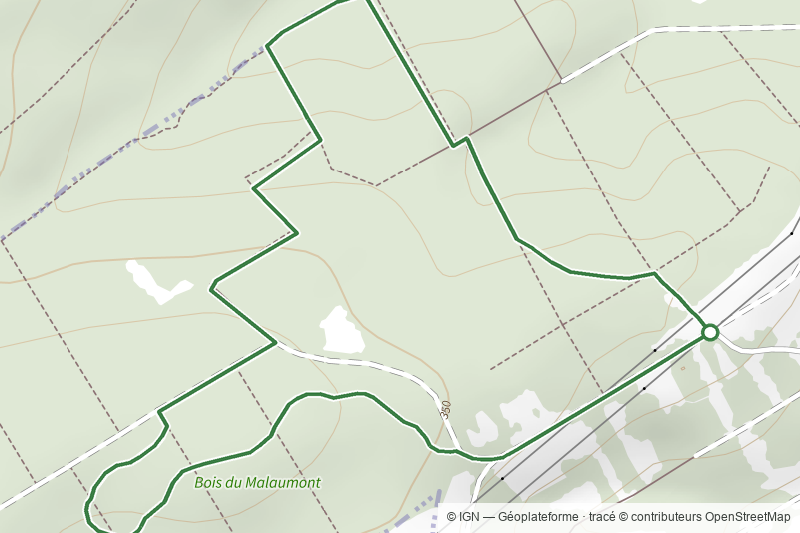 Sentier du bois de Malaumont