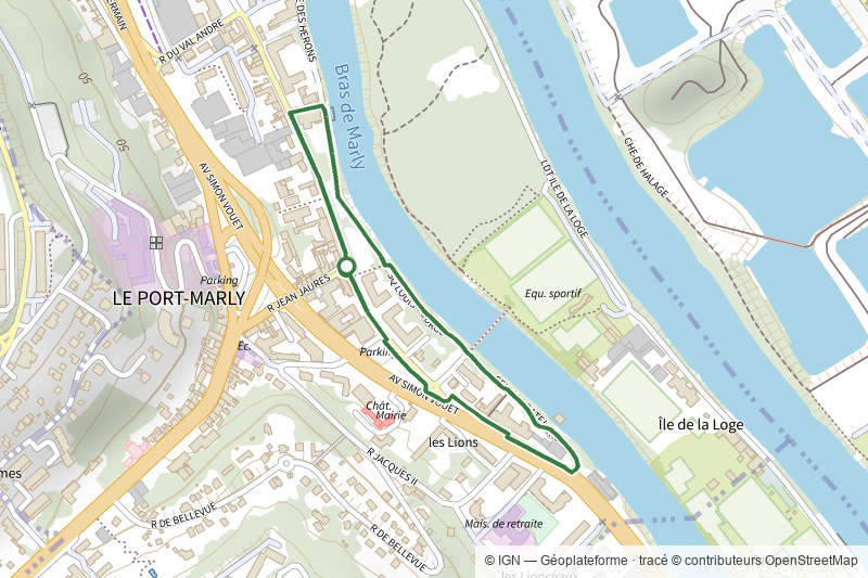 Chemin des Impressionnistes au Port-Marly